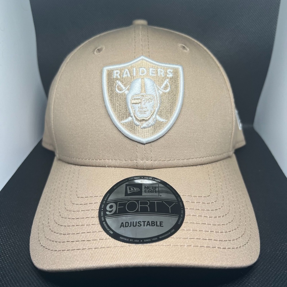 New Era‎ 9FORTY Las Vegas Raiders Oat milk A Frame Snapback Adjustable Hat New